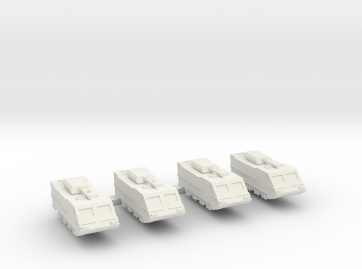 285 Scale Federation M6 Ground Assault Vehicles MG 3d printed