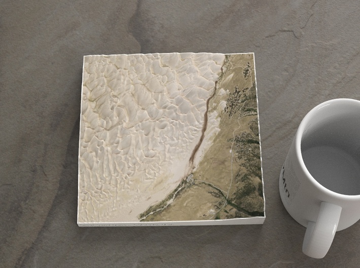 Great Sand Dunes, Colorado, USA, 1:25000 3d printed 
