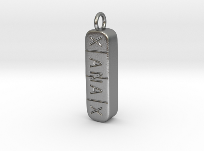 Xanax Pill Pendant 3d printed