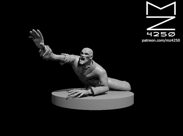 Zombie Male pose 3 3d printed
