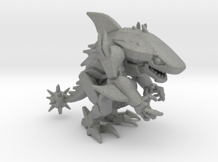 Sharkborg miniature model fantasy scifi games dnd 3d printed