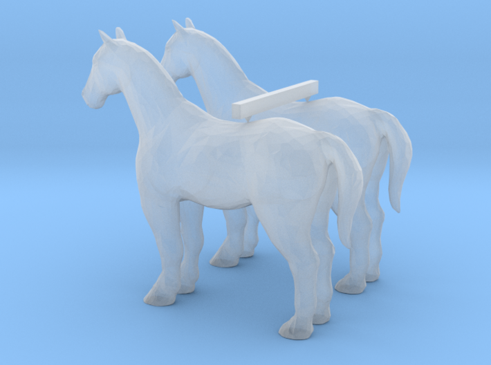 N Scale Horses 3d printed This is a render not a picture