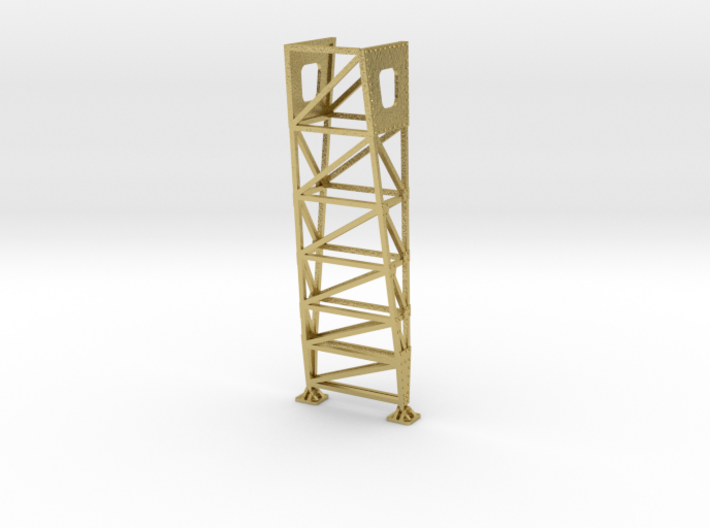 VR Pin Arch 4 Track Part #1 (Brass) 1:87 Scale 3d printed