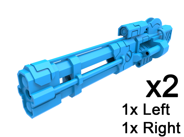 Commander Mech Energy Revolver, Set of 2 3d printed