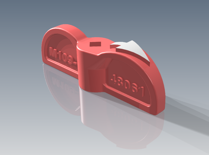 P-51 Mustang Fuel Selector Handle (109-48061) 3d printed After paint