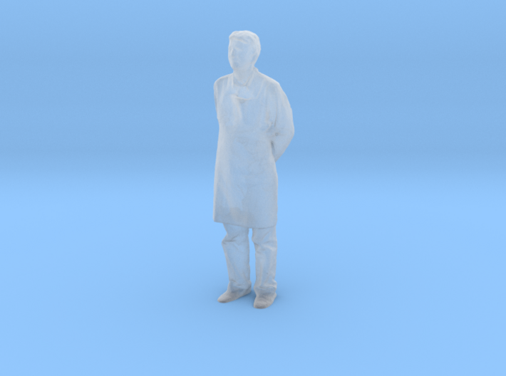 O Scale man in an apron 3d printed This is a render not a picture