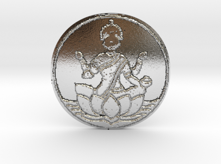 Goddess Lakshmi Coin 3d printed