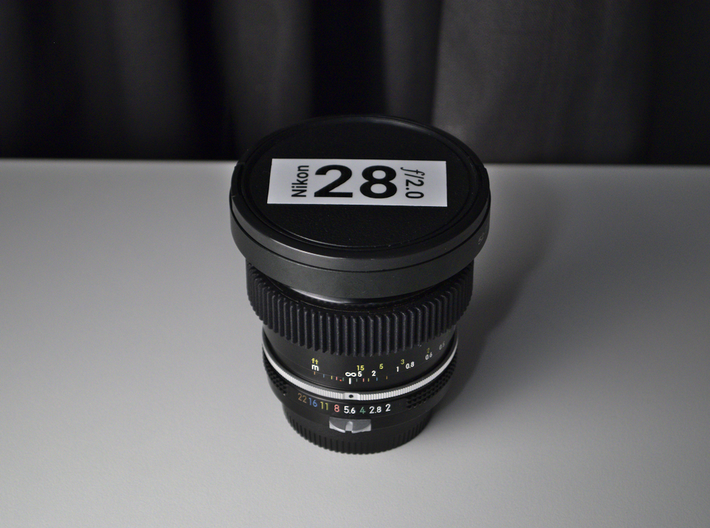 Focus Gear for Nikkor 28mm f/2 - PART A 3d printed 