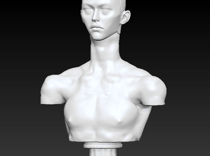 Boy-manikin-head-2020 (Strung head- MOBILE) 3d printed Boy head 2020 (manikin) - only includes the head can be assembled in to a boy wig stand manikin