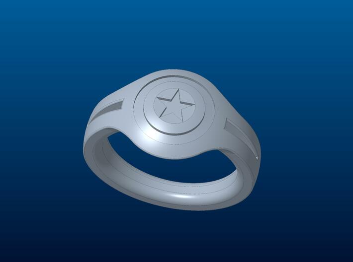 Captain America's ring  3d printed 