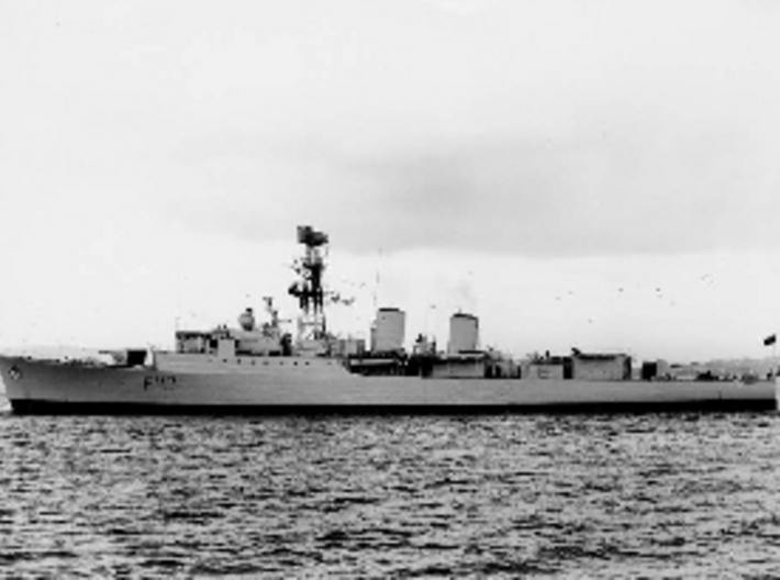Nameplate HMS Ashanti 3d printed Tribal-class frigate HMS Ashanti.