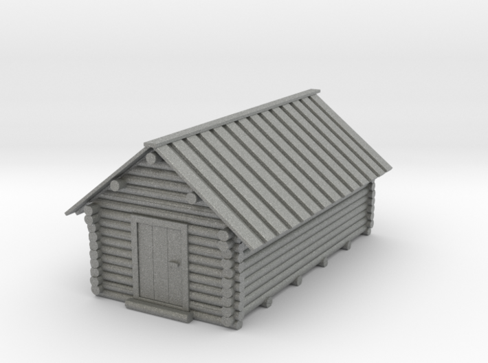 1/100 small wooden barn 3d printed