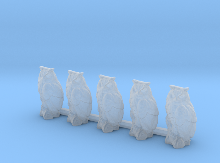 HO Scale Owls 3d printed This is a render not a picture