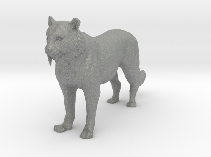 HO Scale Saber Tooth Tiger 3d printed This is a render not a picture