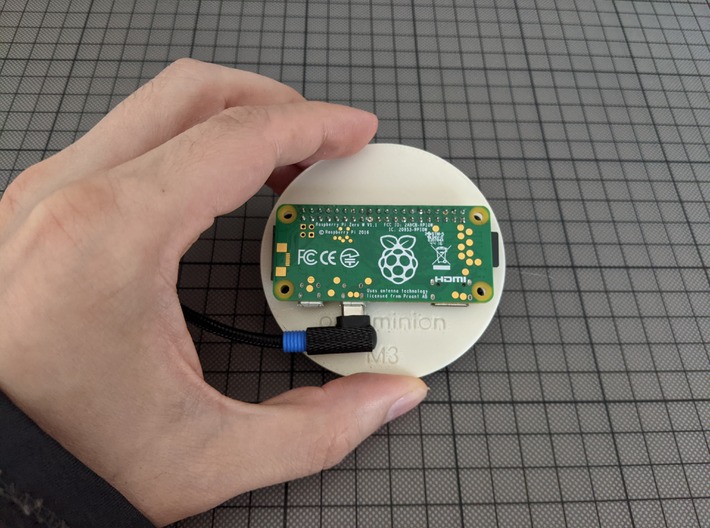 Protector (M3) for pimoroni HyperPixel 2.1 round 3d printed 