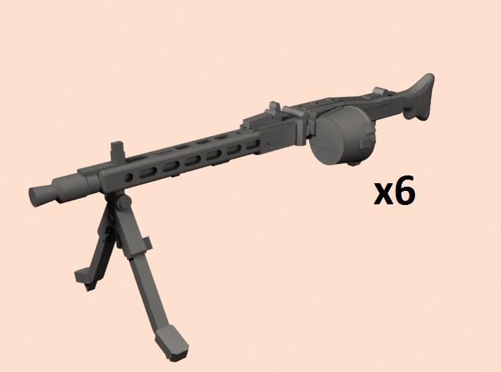 1/35 MG-42 machine guns (drum) 3d printed 