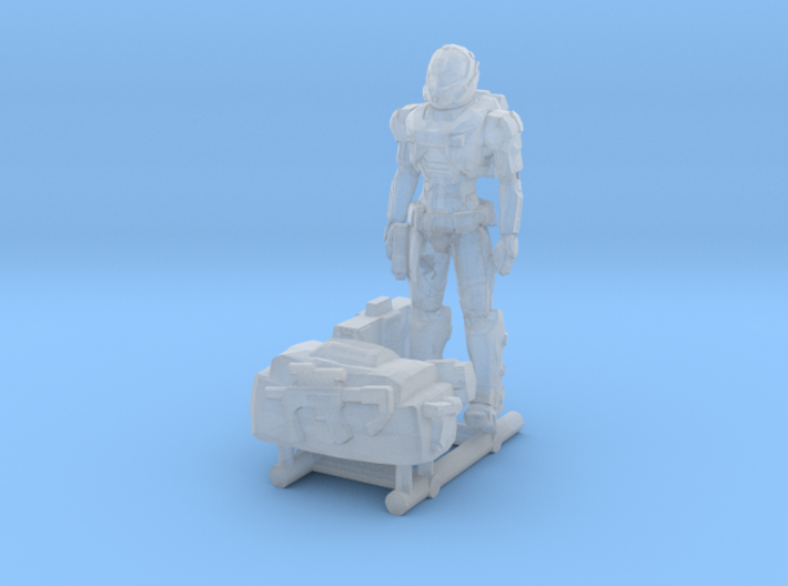1-87 Scale Warmonger Female Soldier 3d printed