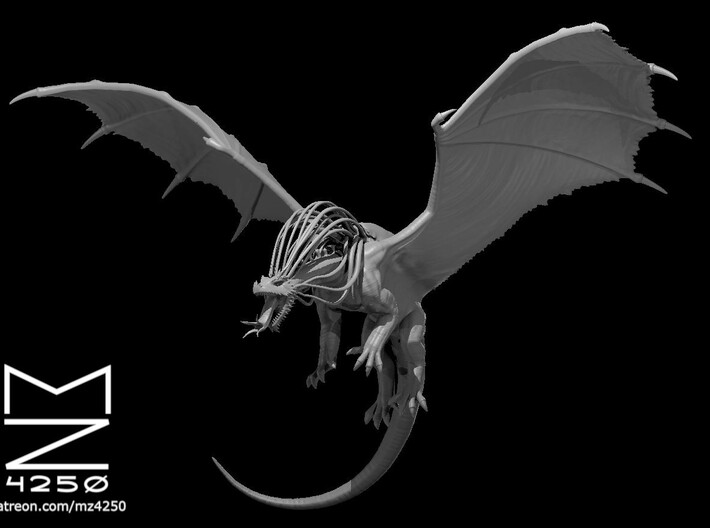 Elder Brain Dragon Flying 3d printed
