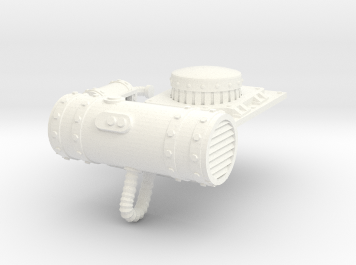 SciFi tank engine filters (old) 3d printed