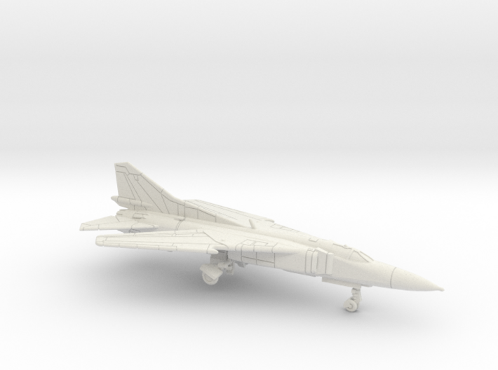 1:222 Scale MiG-23M Flogger (Clean, Deployed)i 3d printed 