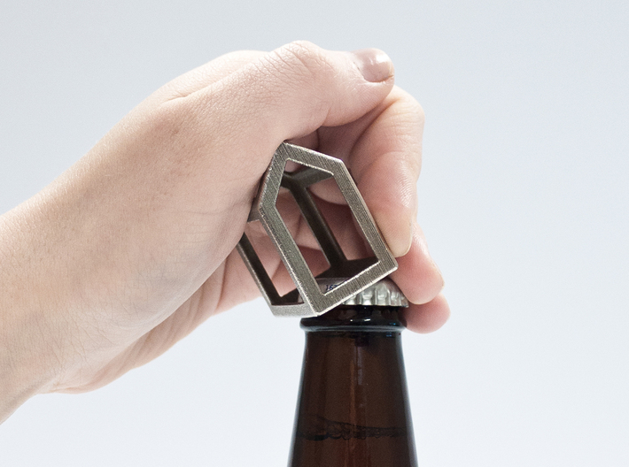 Open Huis Bottle opener 3d printed