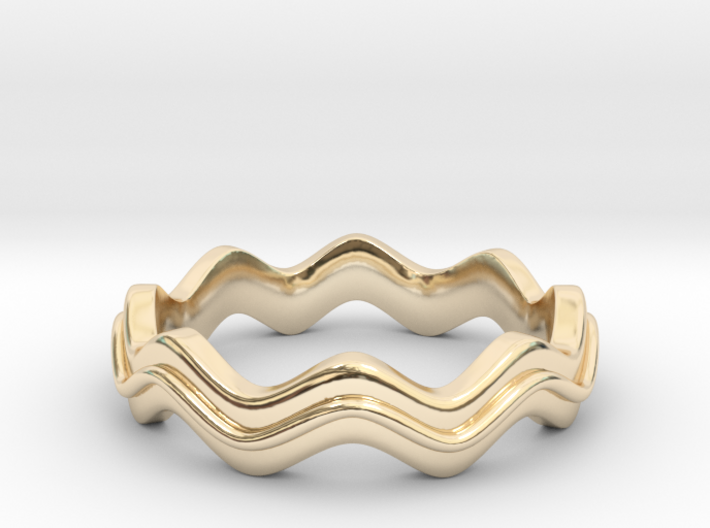 WR-STACK-S08-D001a WOMEN STACK RING CENTER LINE 3d printed