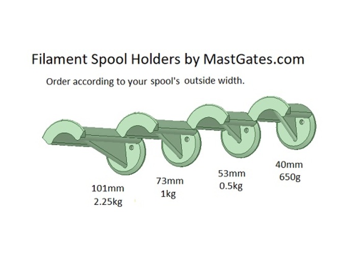 Filament Spool holder 53mm 3d printed 