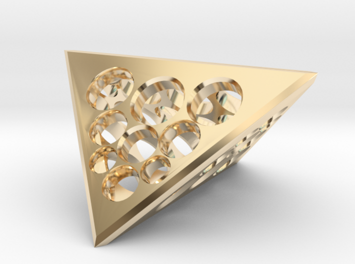 Modern tetrahedron chain ornament 3d printed