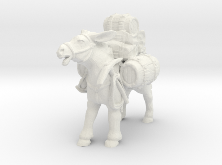 HO Scale Laughing Pack Mule 3d printed This is a render not a picture
