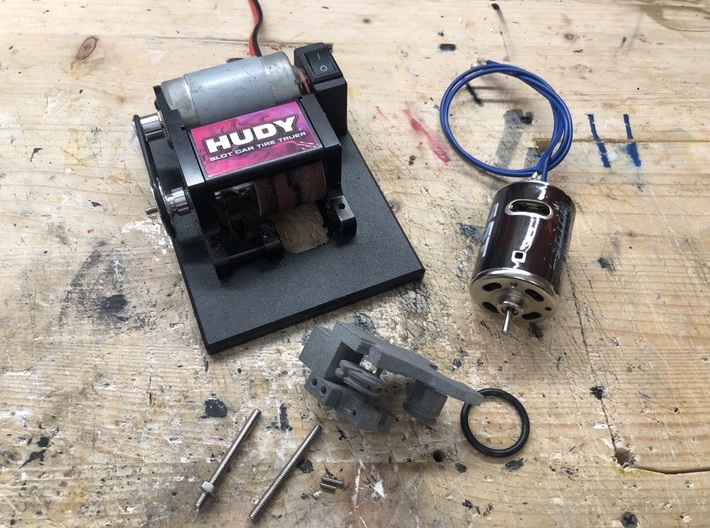 Adapter for Hudy to grind Carrera 132 Axle 0,0° 3d printed 