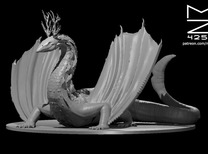Ancient Deep Dragon 3d printed