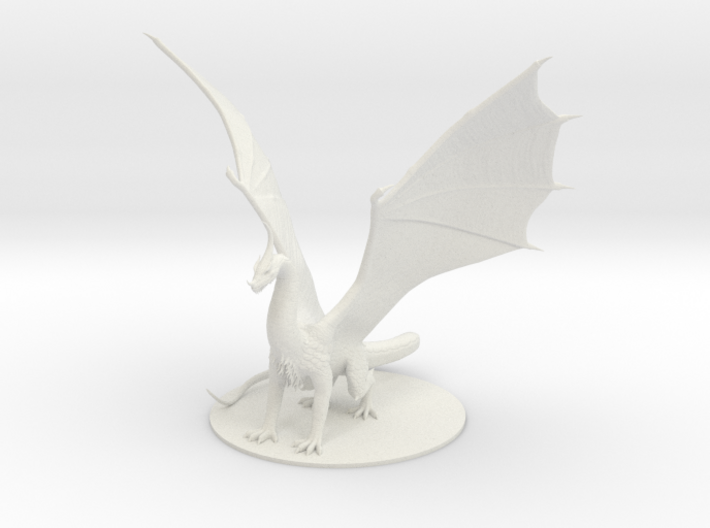Ancient Moonstone Dragon 3d printed 