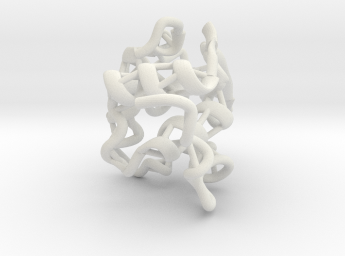 Lysozyme 50 million X - ribbon structure 3d printed