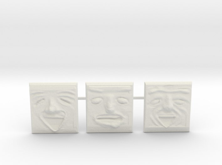 HO/OO Lionel Style Troublesome Faces 3d printed