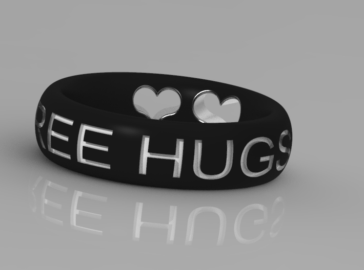 Free Hugs Ring 3d printed 