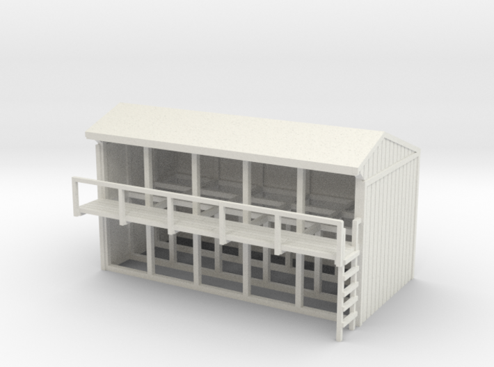 N-Scale Lumber shed 3d printed
