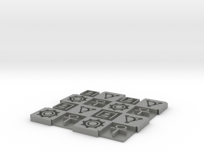 Alien 4x4 Expandable Mini Chessboard 1/2&quot; Squares 3d printed