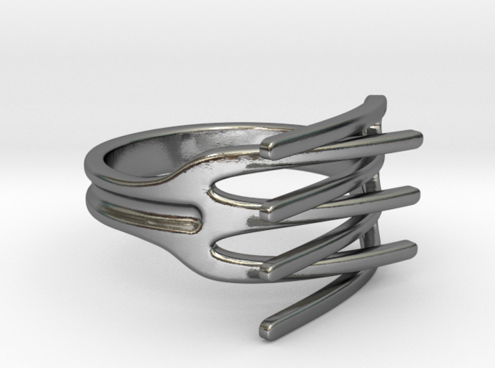 Forks [open and sizable ring] 3d printed