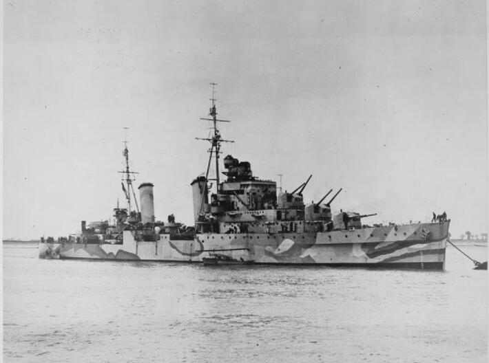 Nameplate HMS Euryalus 3d printed Dido-class light cruiser HMS Euryalus.