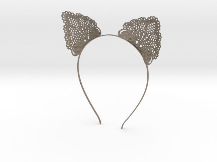 Metal Cat Ears Headband - Type 1 - Neko Mimi 3d printed