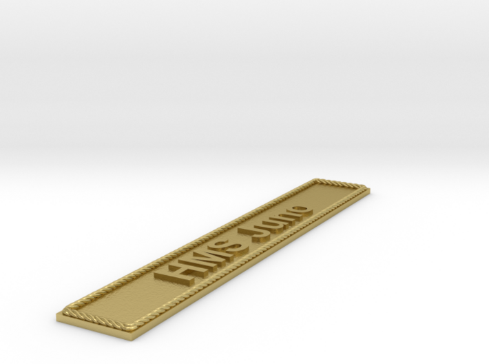 Nameplate HMS Juno 3d printed