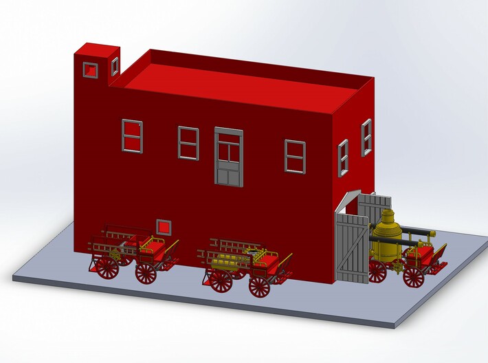 FIRE PUMP WAGON 3d printed 