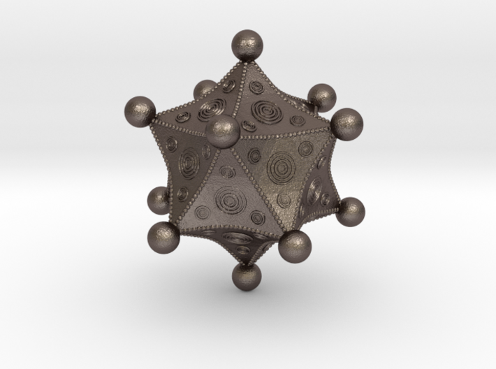 Roman Icosahedron 3d printed