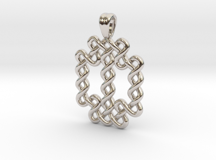 Large knot [pendant] 3d printed