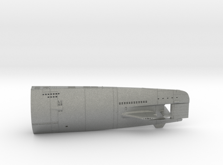 1/100 Uboot XXI Hull Aft Part 3d printed