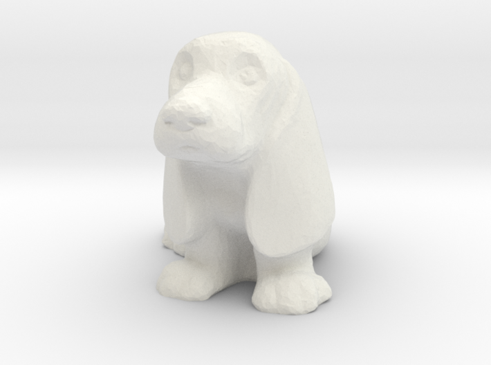 1-32nd Scale Basset Hound 3d printed This is a render not a picture