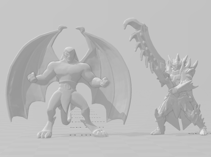 Gargoyle Goliath miniature model fantasy games dnd 3d printed 