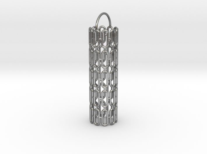 Pendant / Earring with Structures 3d printed