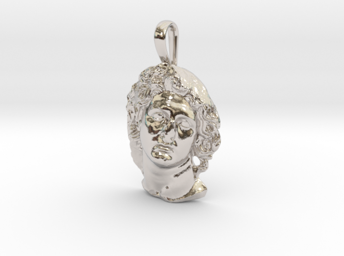 ALEXANDER THE GREAT as Helios pendant, petite 3d printed