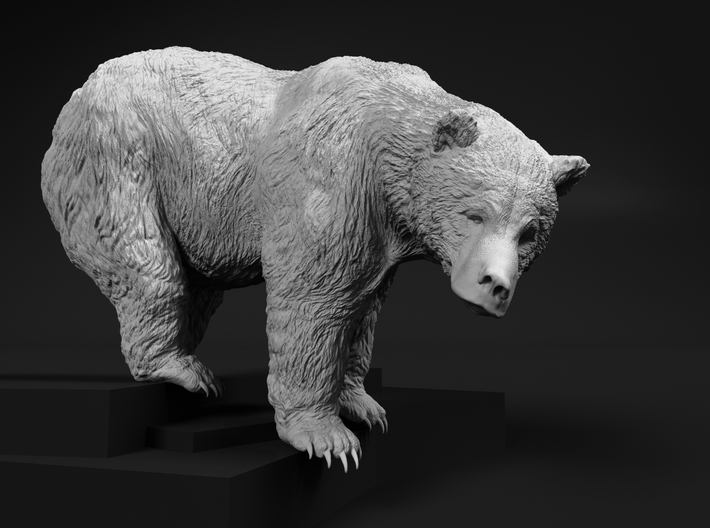Grizzly Bear 1:20 Female standing in waterfall 3d printed